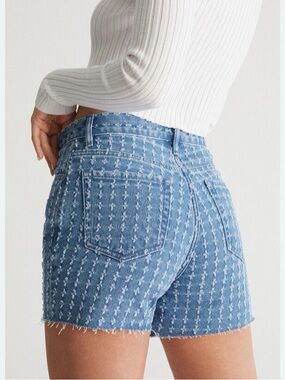 Pacsun Light Blue Ripped 90s Girlfriend Denim Shorts Sz 26